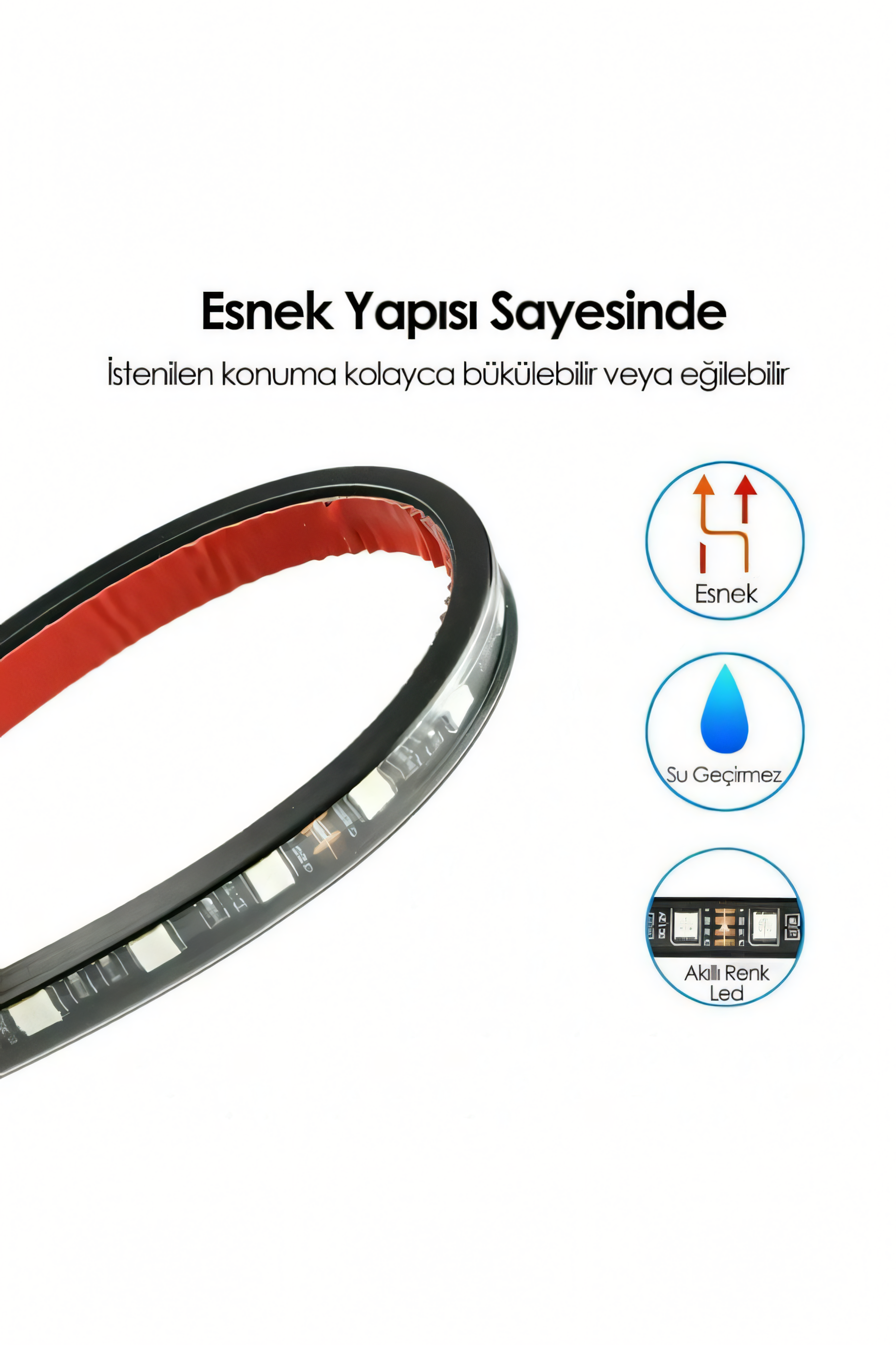 MOTİF LED Araç İçi Müziğe Duyarlı 12'li Led Aydınlatma RGB
