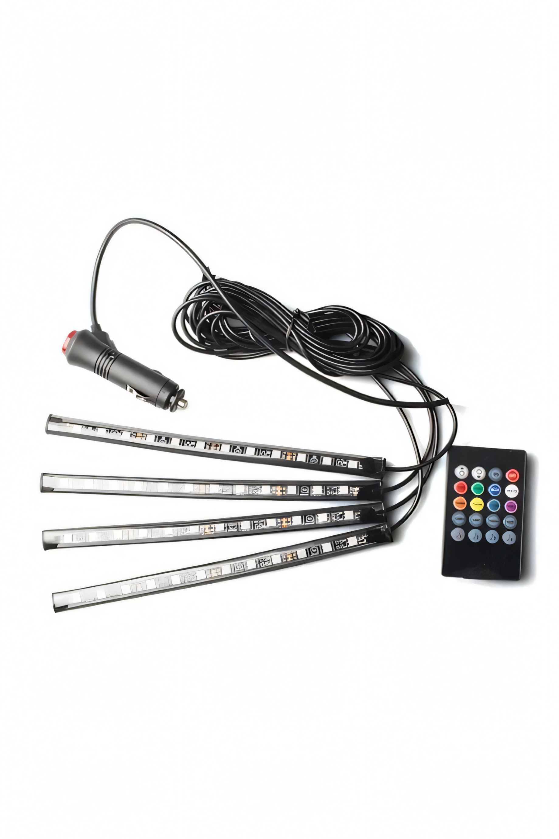 MOTİF LED Araç İçi Müziğe Duyarlı 12'li Led Aydınlatma RGB